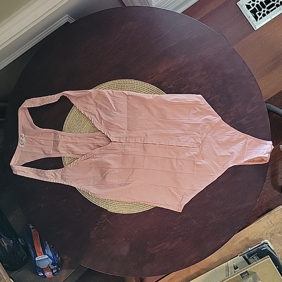 NWOT Free People FP Intimately Pale Pinky-Peach Racerback Bodysuit Size Small - Picture 4 of 10